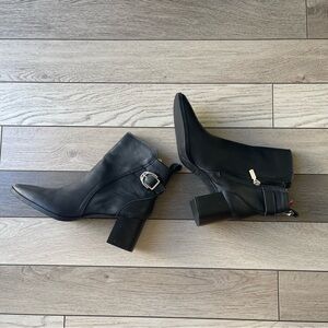 Blonde Black Ankle Boots